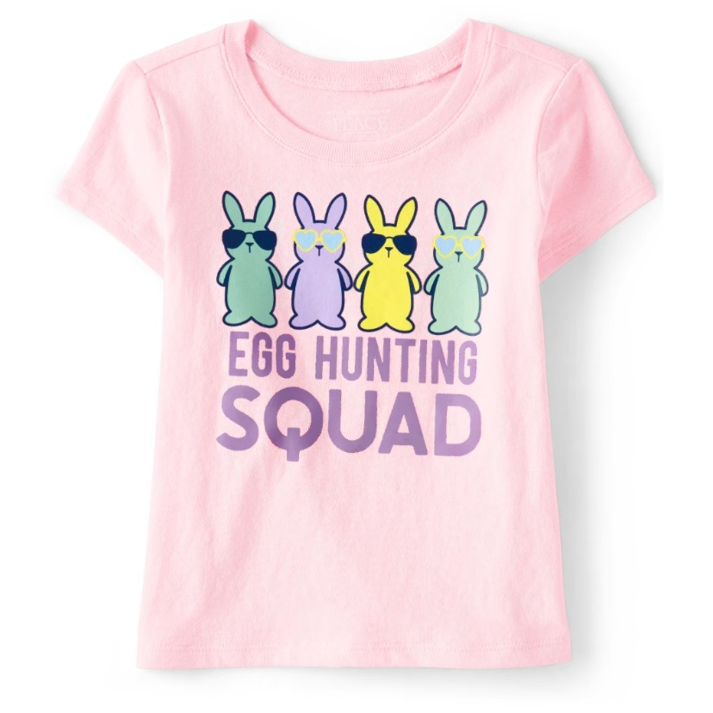 Toddled Matching Family Egg Hunting Squad Graphic Tee